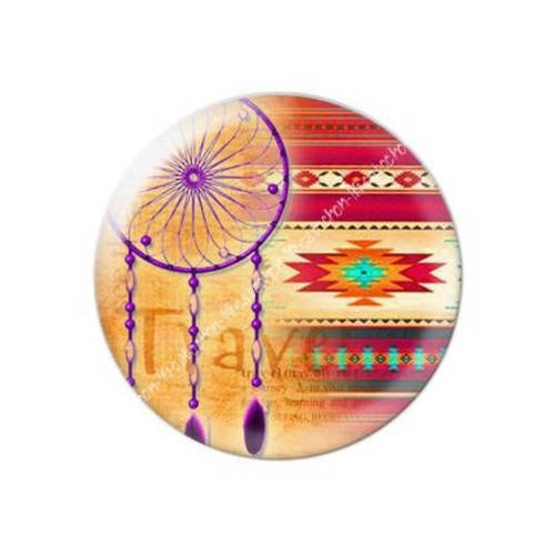 Cabochon résine a coller 25 mm dreamcatcher attrape-rêves indiens c10 