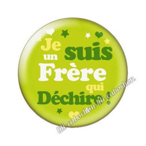 Cabochon en résine époxy 25 mm thème soeur aa24