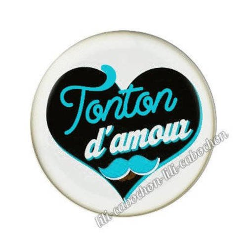 Thème tonton aa114 * cabochon en résine époxy 25 mm