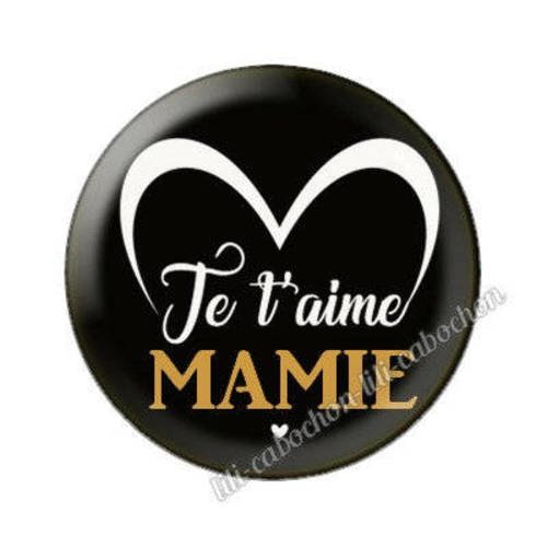 Cabochon en résine époxy 25 mm  thème mamie aa8