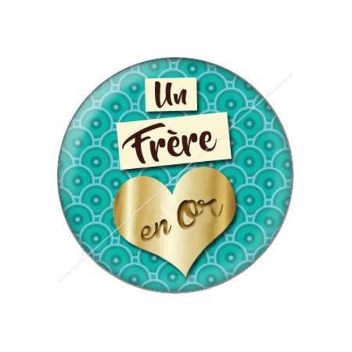 Cabochon résine a coller 25 mm frère j6 