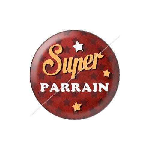 Cabochon résine a coller 25 mm parrain j20 