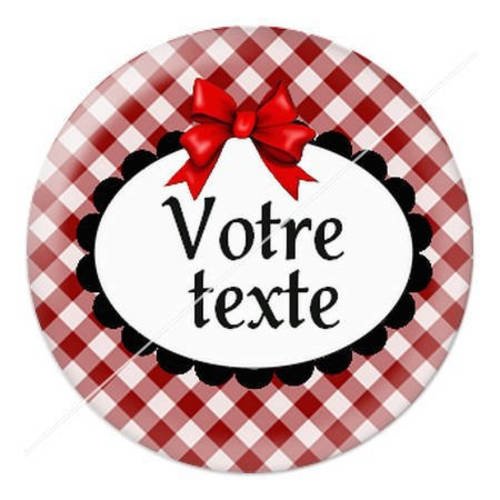 Cabochon résine a coller 25 mm à personnaliser avec votre texte ref b65 