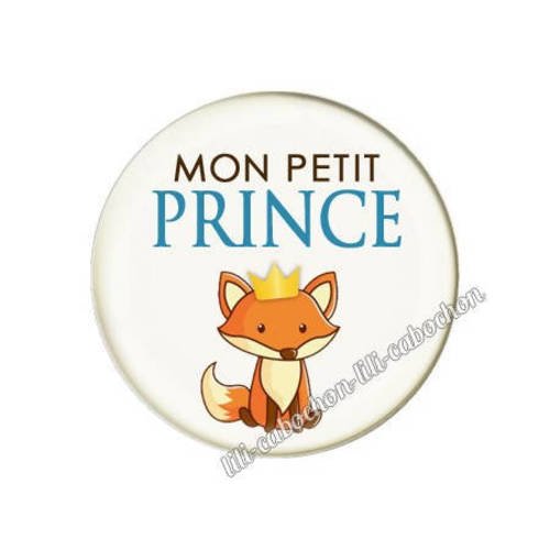 Cabochon résine a coller 25 mm mon petit prince