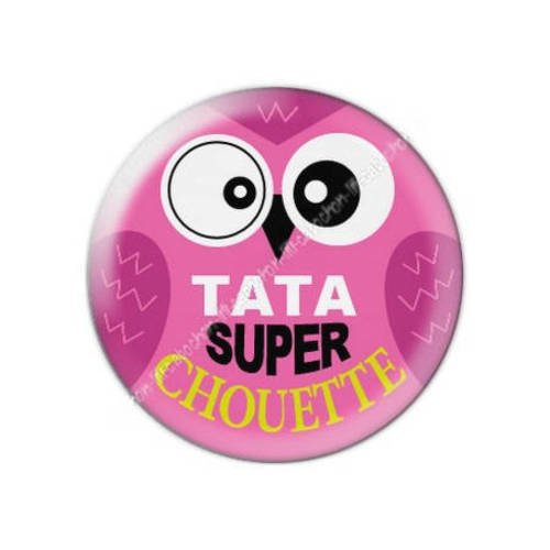 Cabochon résine a coller 25 mm tatie tata f13 