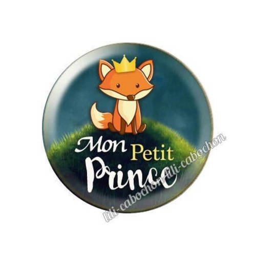 Cabochon résine a coller 25 mm mon petit prince a11