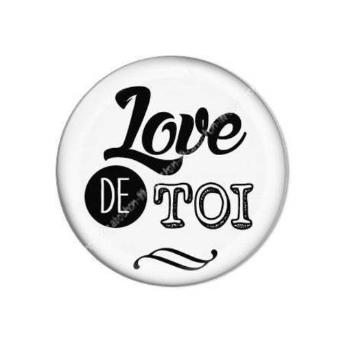Cabochon résine a coller 25 love de toi 5 