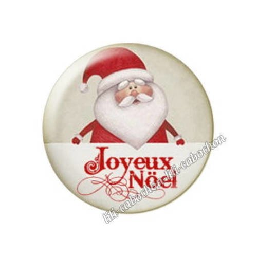 Cabochon résine a coller 25 mm noël bba51