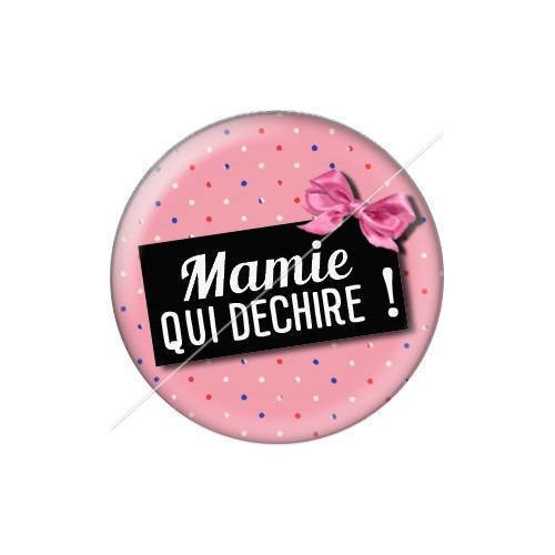 Cabochon résine a coller 25 mm mamie j9 