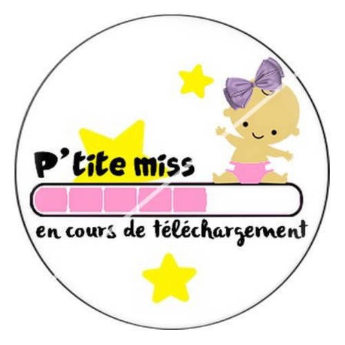 Cabochon résine a coller 25 mm bebe femme enceinte 1 