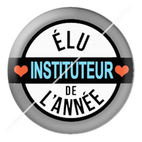 Cabochon résine a coller 25 mm pour instituteur 9 