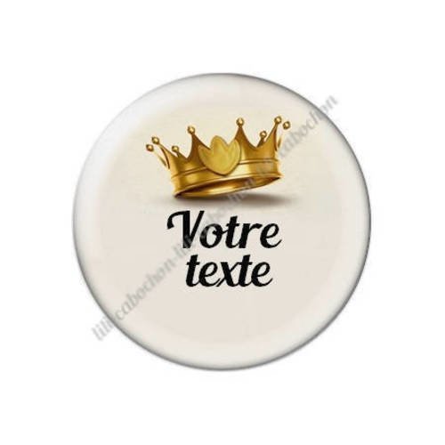 Cabochon résine a coller 25 mm à personnaliser avec votre texte ref f23 