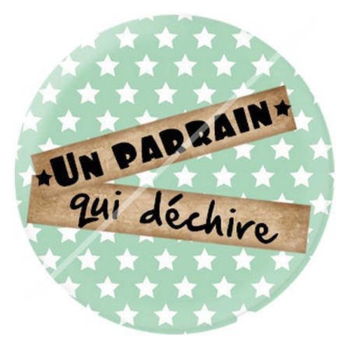 Cabochon résine a coller 25 mm pour parrain 7 