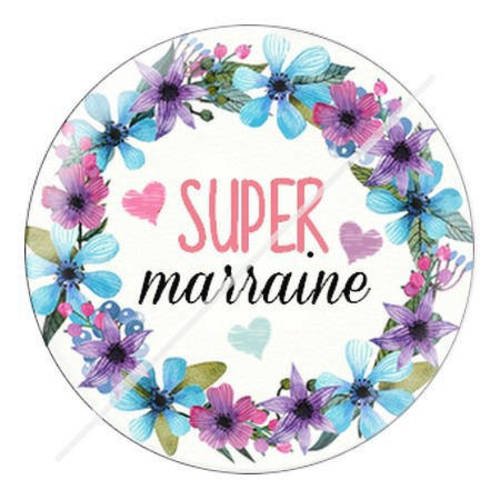 Cabochon résine a coller 25 mm pour marraine s15 