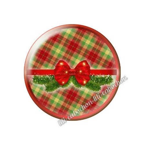 Cabochon résine a coller 25 mm noël bba118
