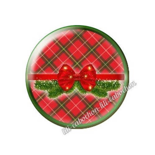 Cabochon résine a coller 25 mm noël bba119
