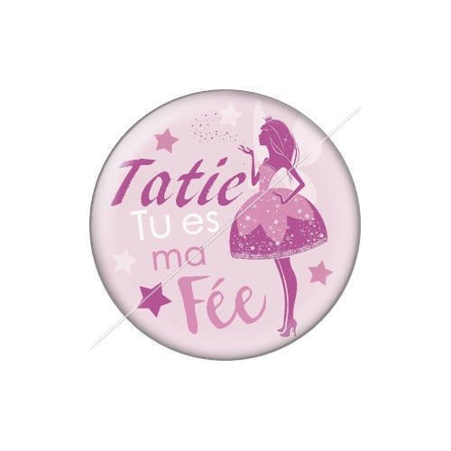 Cabochon résine a coller 25 mm tatie j3 