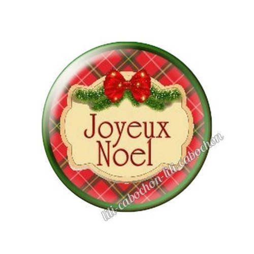 Cabochon résine a coller 25 mm noël bba120