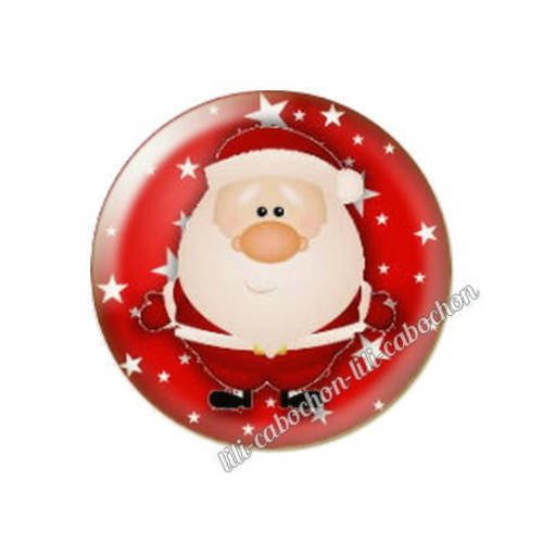 Cabochon résine a coller 25 mm noël bba81