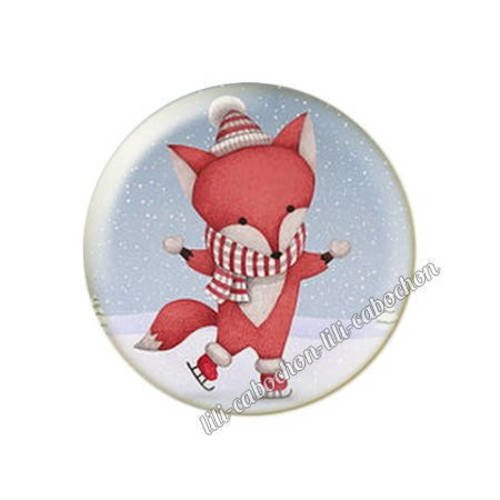 Cabochon résine a coller 25 mm noël bba44