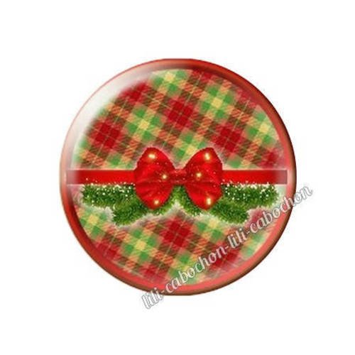 Cabochon résine a coller 25 mm noël bba122