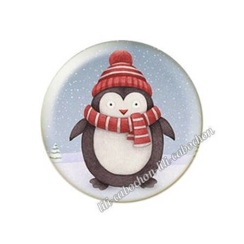 Cabochon résine a coller 25 mm noël bba45