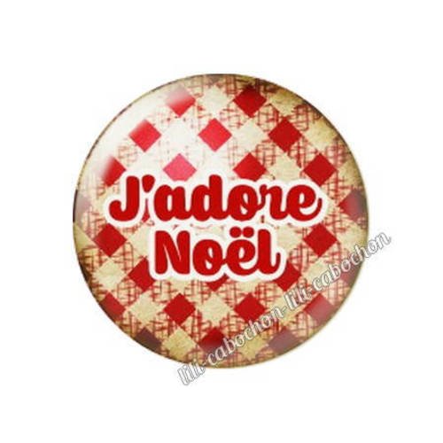 Cabochon résine a coller 25 mm noël bba84