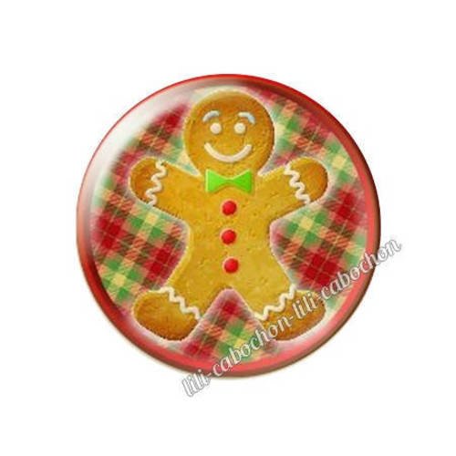 Cabochon résine a coller 25 mm noël bba124