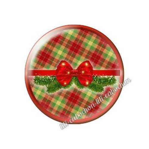 Cabochon résine a coller 25 mm noël bba128