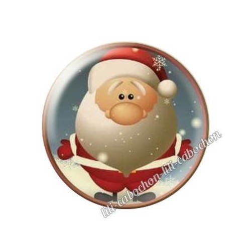 Cabochon résine a coller 25 mm noël bba103