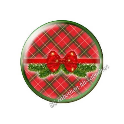 Cabochon résine a coller 25 mm noël bba125