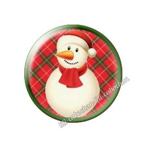 Cabochon résine a coller 25 mm noël bba127