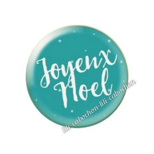 Cabochon résine a coller 25 mm noël bba74