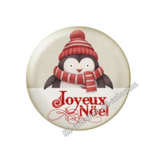 Cabochon résine a coller 25 mm noël bba50