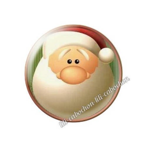 Cabochon résine a coller 25 mm noël bba105