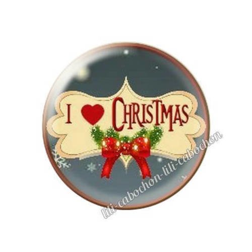 Cabochon résine a coller 25 mm noël bba104