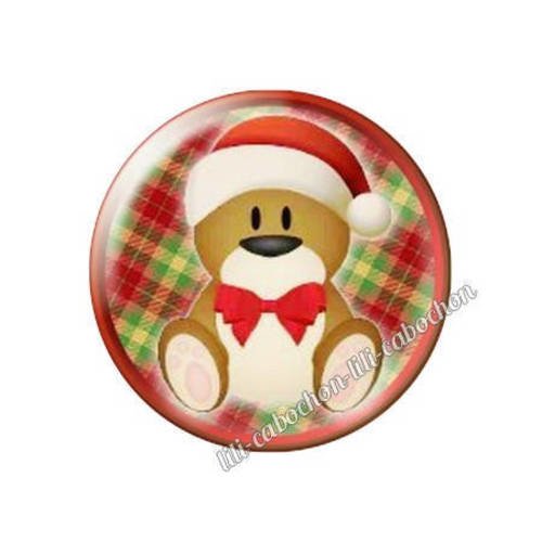 Cabochon résine a coller 25 mm noël bba130