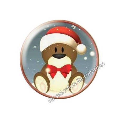 Cabochon résine a coller 25 mm noël bba107