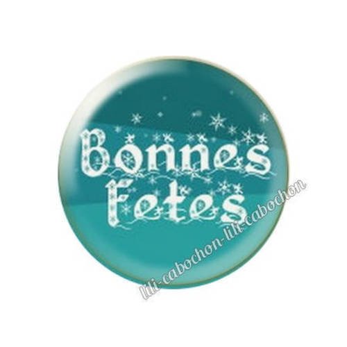 Cabochon résine a coller 25 mm noël bba73