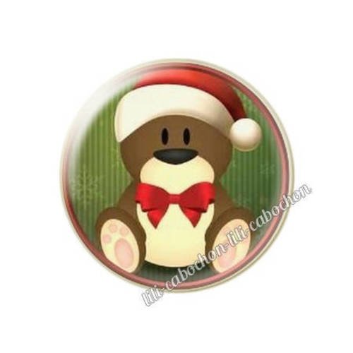 Cabochon résine a coller 25 mm noël bba109