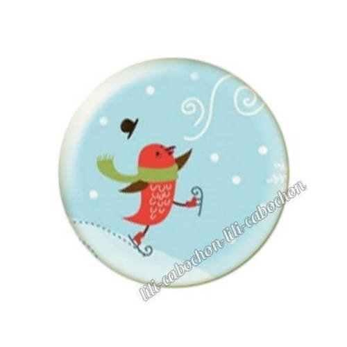 Cabochon résine a coller 25 mm noël bba92