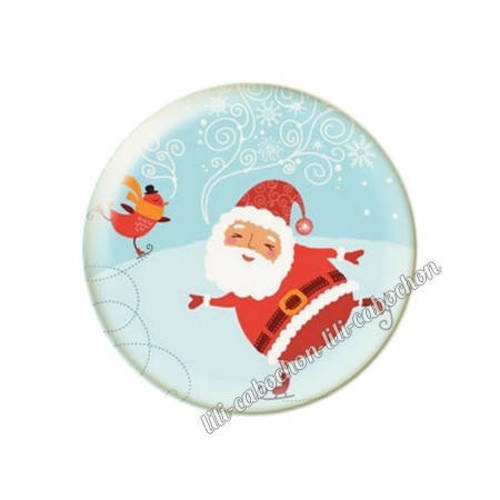 Cabochon résine a coller 25 mm noël bba94