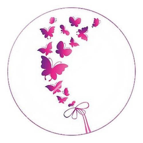 Cabochon résine a coller 25 mm papillon e14 