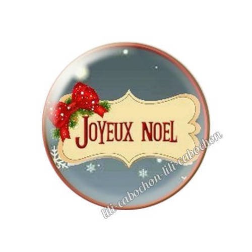Cabochon résine a coller 25 mm noël bba114