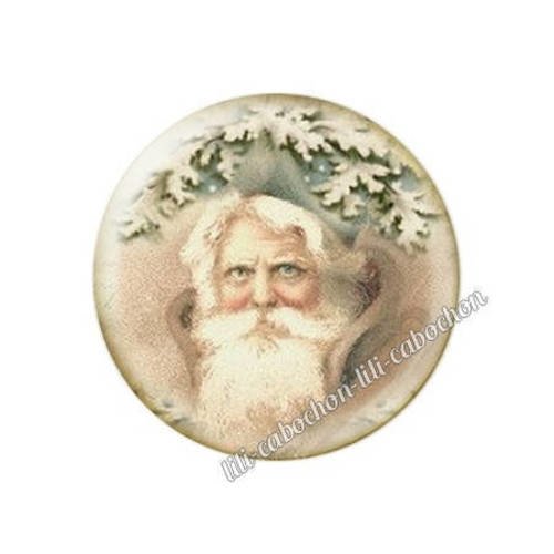 Cabochon résine a coller 25 mm noël bba31