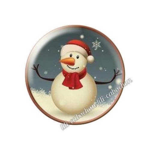 Cabochon résine a coller 25 mm noël bba116