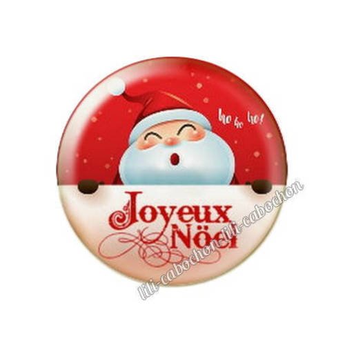 Cabochon résine a coller 25 mm noël ca1