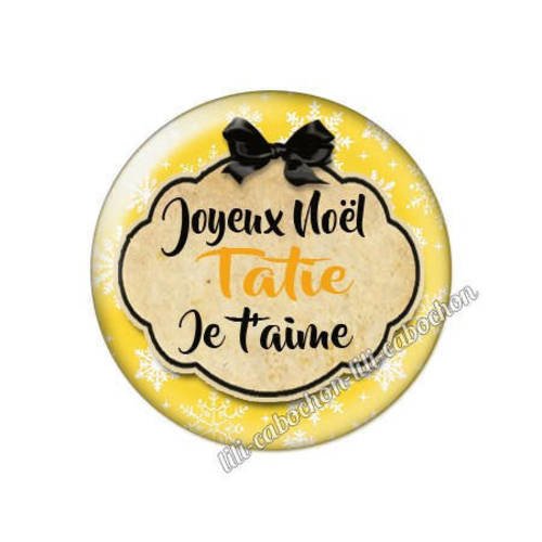 Cabochon résine a coller 25 mm noël tatie 3
