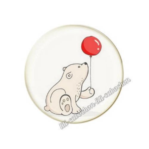 Cabochon résine a coller 25 mm noël bba65