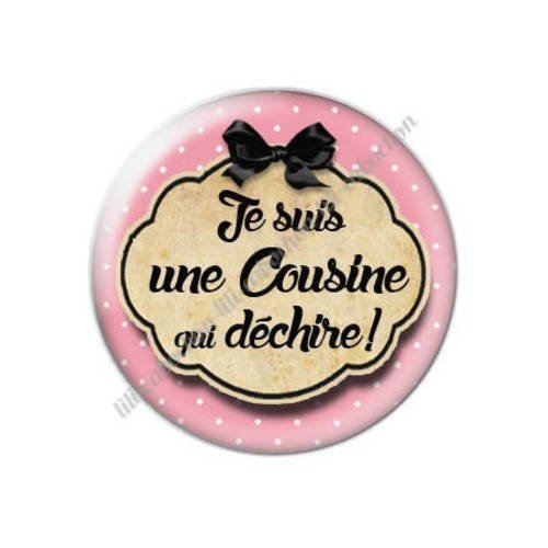 Cabochon résine a coller 25 mm cousine o30 